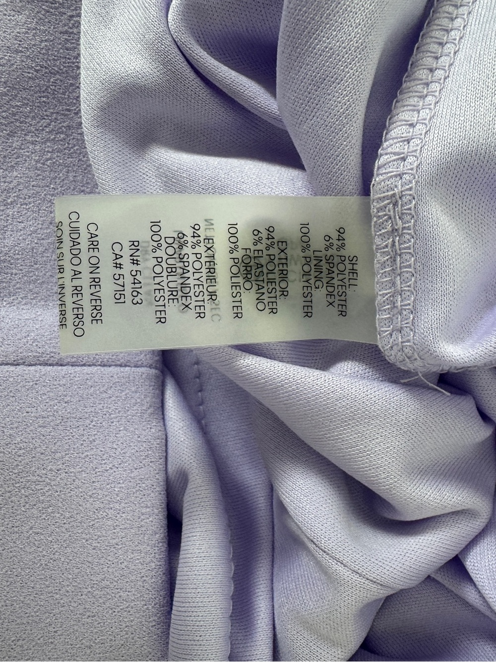 Calvin Klein Lavender Sleeveless Sheath Dress Gold Zip Size 2 - Picture 10 of 10